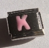 Letter K roze